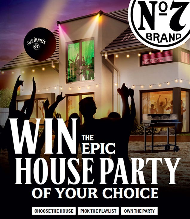 Jack Daniel’s ‘Win the epic house party of your choice’ poster