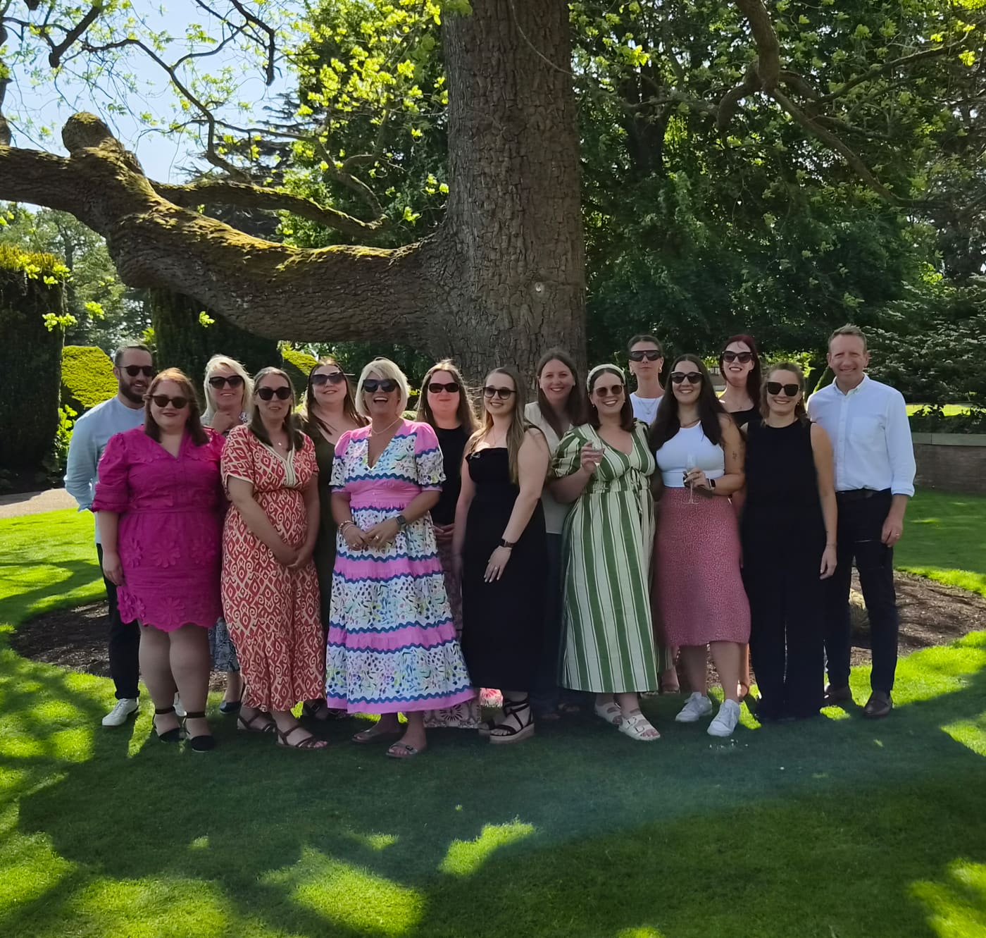 Cloud Nine team in the garden